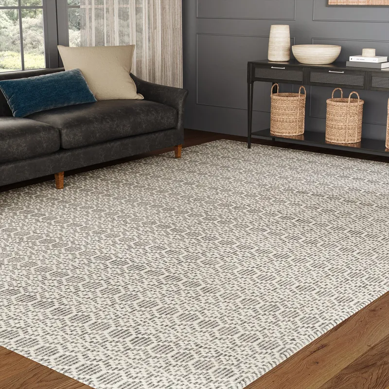 UJR0150 Luxury Hand-Woven Natural Low-Pile Rug — Urban Ambiance LED Area Lights  