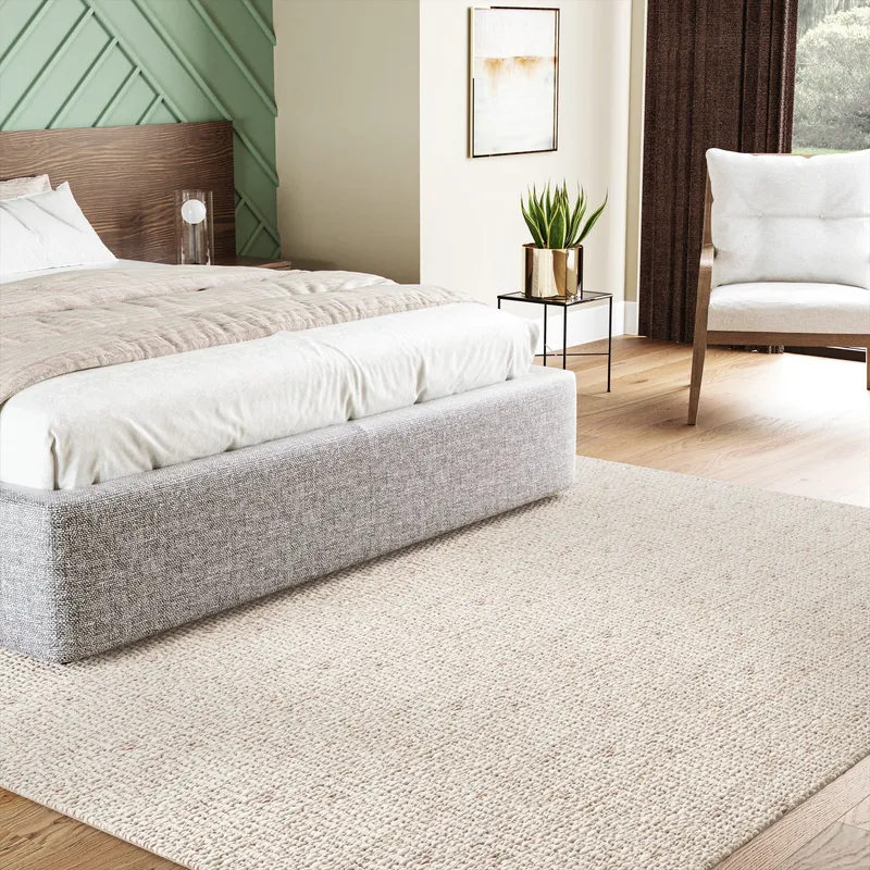 UJR0140 Luxury Hand-Woven Natural High-Pile Rug — Urban Ambiance LED Area Lights  