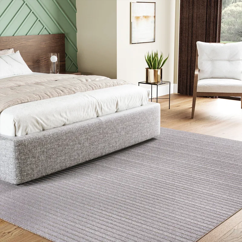UER0160 Luxury Flat-Weave Synthetic Medium-Pile Rug — Urban Ambiance LED Linear Lights  