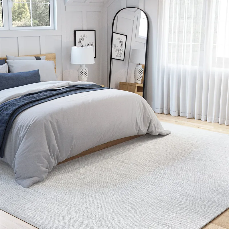 UER0140 Luxury Flat-Weave Natural Medium-Pile Rug — Urban Ambiance LED Linear Lights  