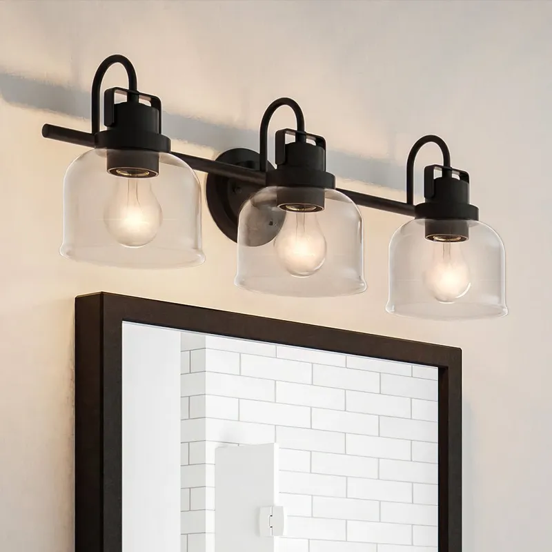 ULB2032 Modern Farmhouse Bath Light, 9''H x 24''W, Dark Bronze Finish, Gildova Collection — Urban Ambiance LED Linear Lights 60.0W 3000K