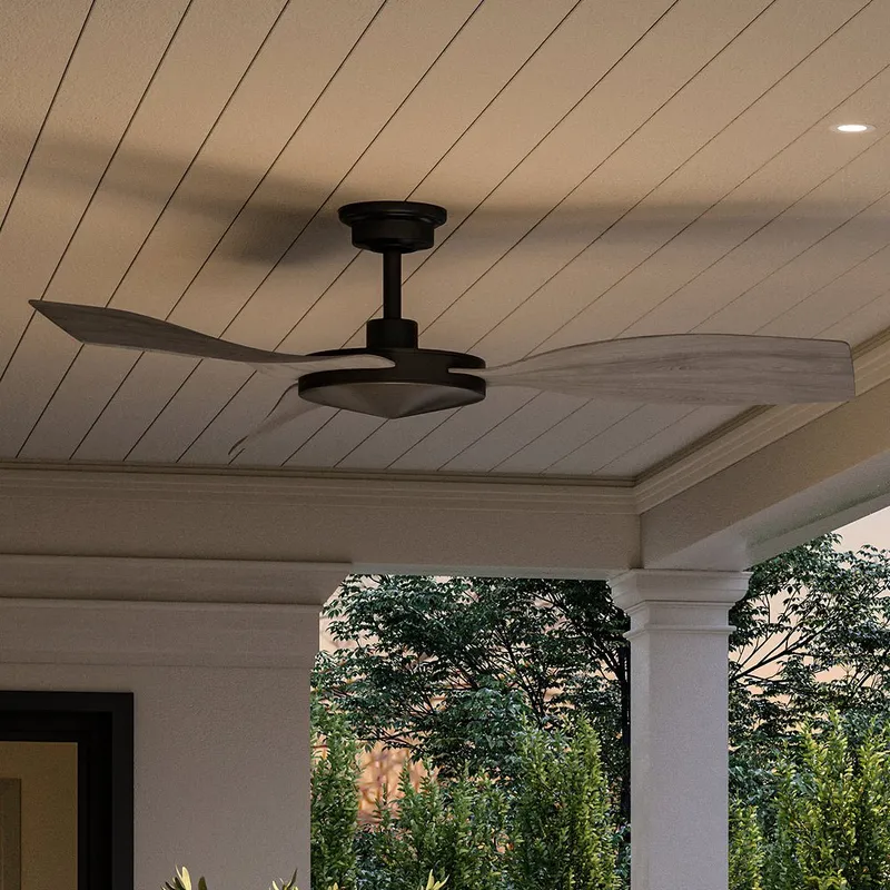 UHP9271 Modern Ceiling Fan 11.5''H x 54''W, Olde Bronze Finish, Newcastle Collection — Urban Ambiance LED Post Top Lights  3000K