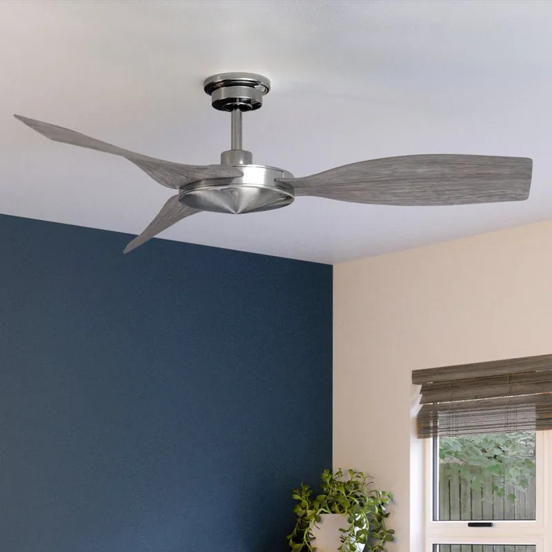 UHP9270 Modern Ceiling Fan 11.5''H x 54''W, Brushed Nickel Finish, Newcastle Collection — Urban Ambiance LED Post Top Lights  3000K