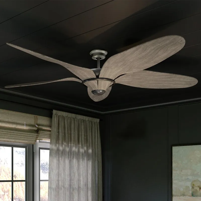 UHP9261 Urban Loft Ceiling Fan 14.25''H x 60''W, Aged Nickel Finish, Brisbane Collection — Urban Ambiance LED Post Top Lights  3000K