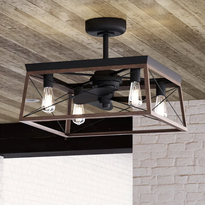 UHP9240 Farmhouse Ceiling Fan 17''H x 22''W, Olde Bronze Finish, Berkeley Collection — Urban Ambiance LED Post Top Lights 5.5W 3000K