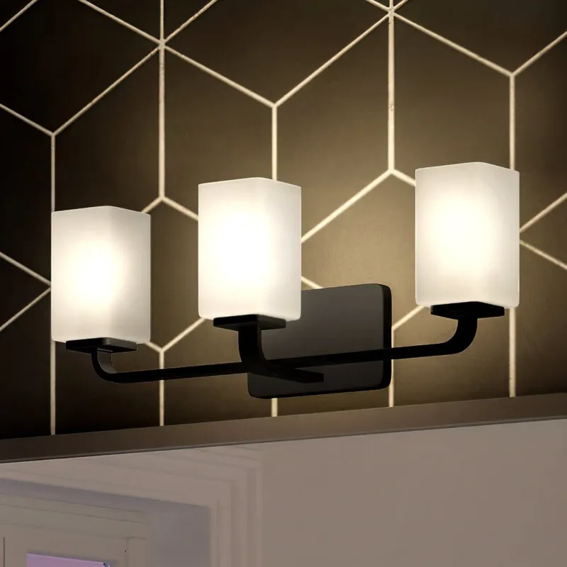 UHP4330 Contemporary Bath Light 8.5''H x 23.5''W, Midnight Black Finish, Louisville Collection — Urban Ambiance LED Linear Lights 100.0W 3000K