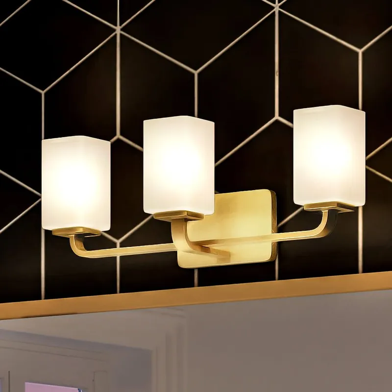UHP4326 Contemporary Bath Light 8.5''H x 23.5''W, Satin Gold Finish, Louisville Collection — Urban Ambiance LED Linear Lights 100.0W 3000K