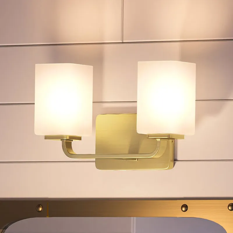 UHP4325 Contemporary Bath Light 8.5''H x 13.5''W, Satin Gold Finish, Louisville Collection — Urban Ambiance LED Linear Lights 100.0W 3000K