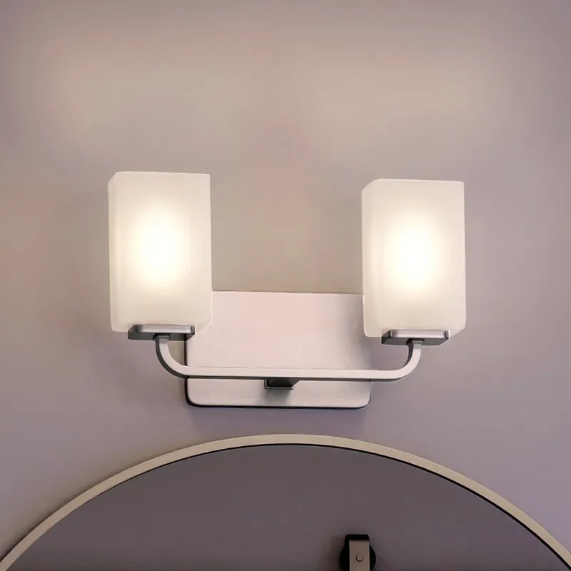 UHP4321 Contemporary Bath Light 8.5''H x 13.5''W, Brushed Nickel Finish, Louisville Collection — Urban Ambiance LED Linear Lights 100.0W 3000K
