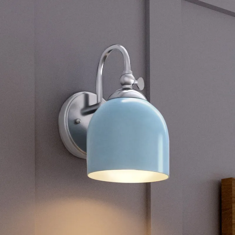 UHP4310 Vintage Wall Sconce 9''H x 5.5''W, Polished Chrome Finish, Jacksonville Collection — Urban Ambiance LED Wall Lights 100.0W 3000K