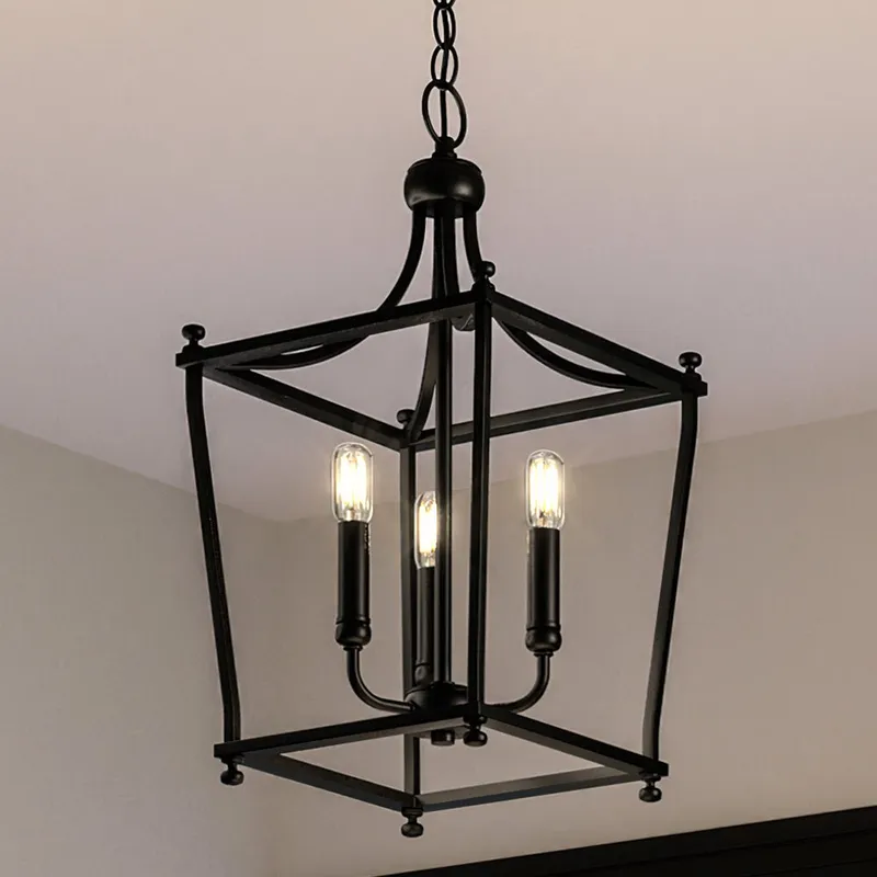 UHP4279 Transitional Chandelier 19.75''H x 10.875''W, Midnight Black Finish, Coronado Collection — Urban Ambiance LED Landscape Lights 60.0W 3000K