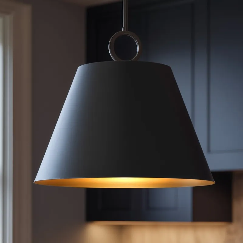 UHP4276 New Traditional Pendant 15.25''H x 17.875''W, Midnight Black Finish, Coronado Collection — Urban Ambiance LED Landscape Lights 60.0W 3000K