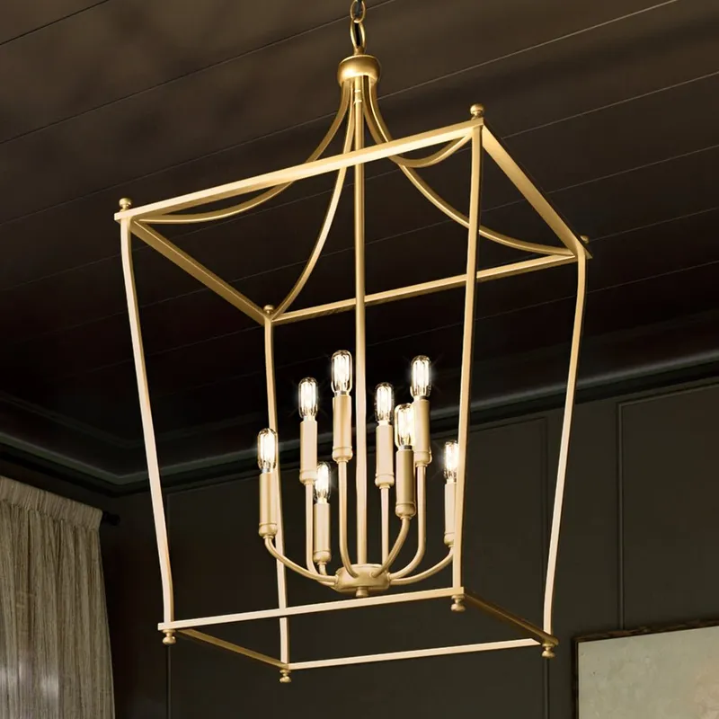 UHP4259 Transitional Chandelier 36''H x 20''W, Brushed Bronze Finish, Coronado Collection — Urban Ambiance LED Landscape Lights 60.0W 3000K