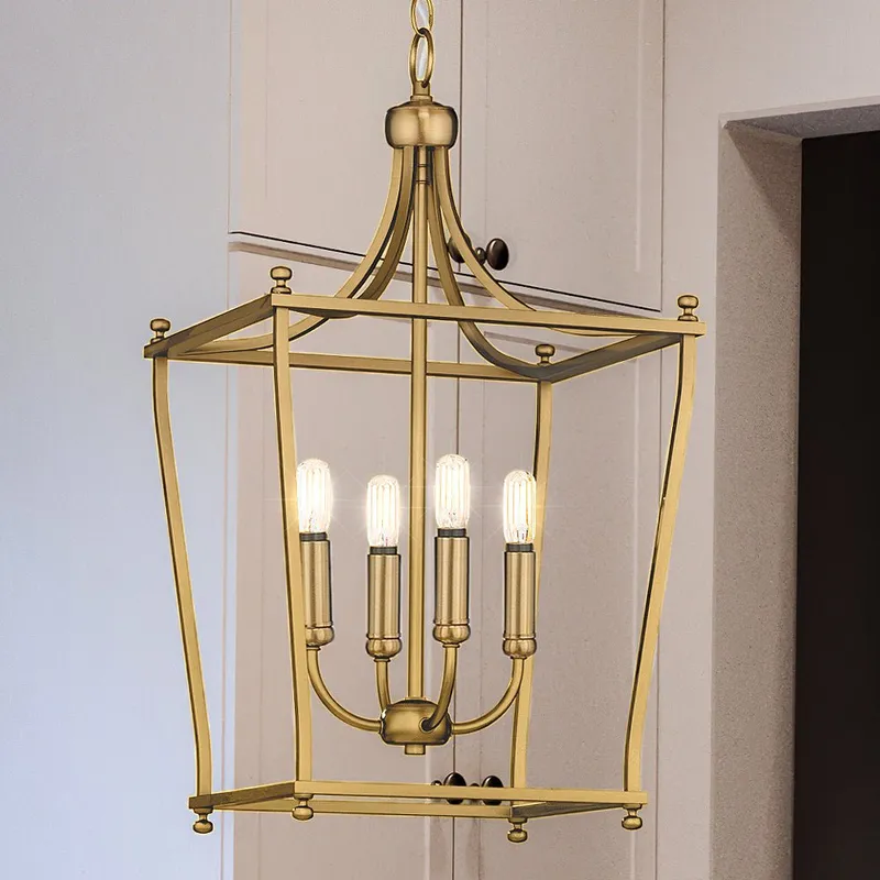 UHP4258 Transitional Chandelier 24.375''H x 14.375''W, Brushed Bronze Finish, Coronado Collection — Urban Ambiance LED Landscape Lights 60.0W 3000K