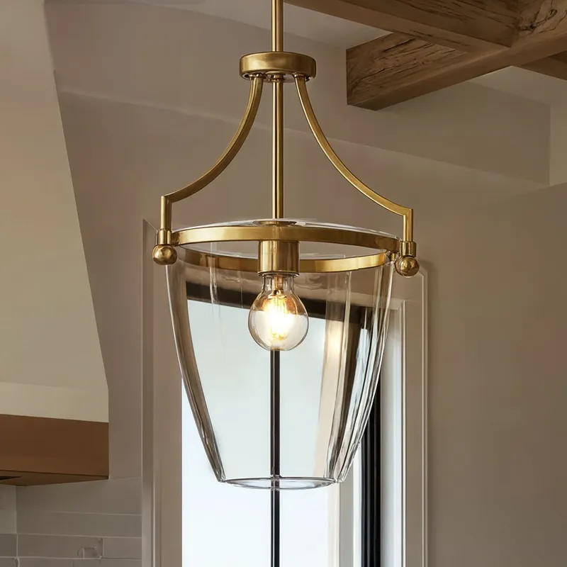 UHP4255 Transitional Pendant 16.75''H x 11.5''W, Brushed Bronze Finish, Coronado Collection — Urban Ambiance LED Landscape Lights 60.0W 3000K