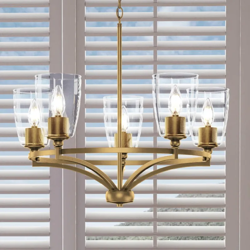 UHP4251 Transitional Chandelier 12.5''H x 25.25''W, Brushed Bronze Finish, Coronado Collection — Urban Ambiance LED Landscape Lights 60.0W 3000K