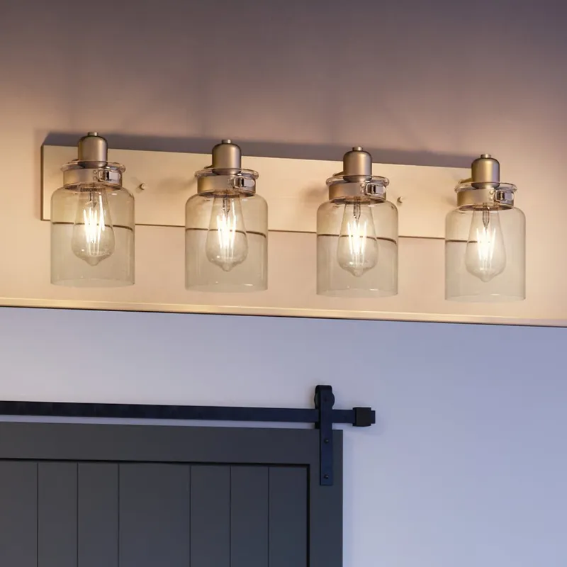 UHP4193 Vintage Bath Light 8.625''H x 30.25''W, Olde Brass Finish, Bridgeport Collection — Urban Ambiance LED Linear Lights 100.0W 3000K