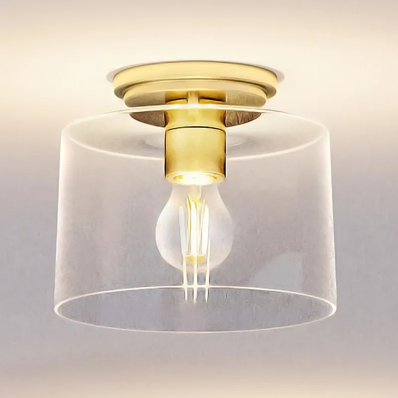 UHP4160 Traditional Ceiling Light 7.375''H x 8.625''W, Satin Gold Finish, Esperance Collection — Urban Ambiance LED Post Top Lights 60.0W 3000K