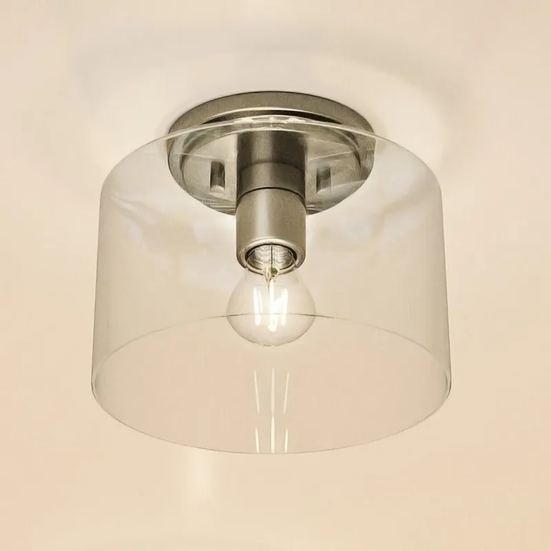 UHP4159 Traditional Ceiling Light 7.375''H x 8.625''W, Brushed Nickel Finish, Esperance Collection — Urban Ambiance LED Post Top Lights 60.0W 3000K