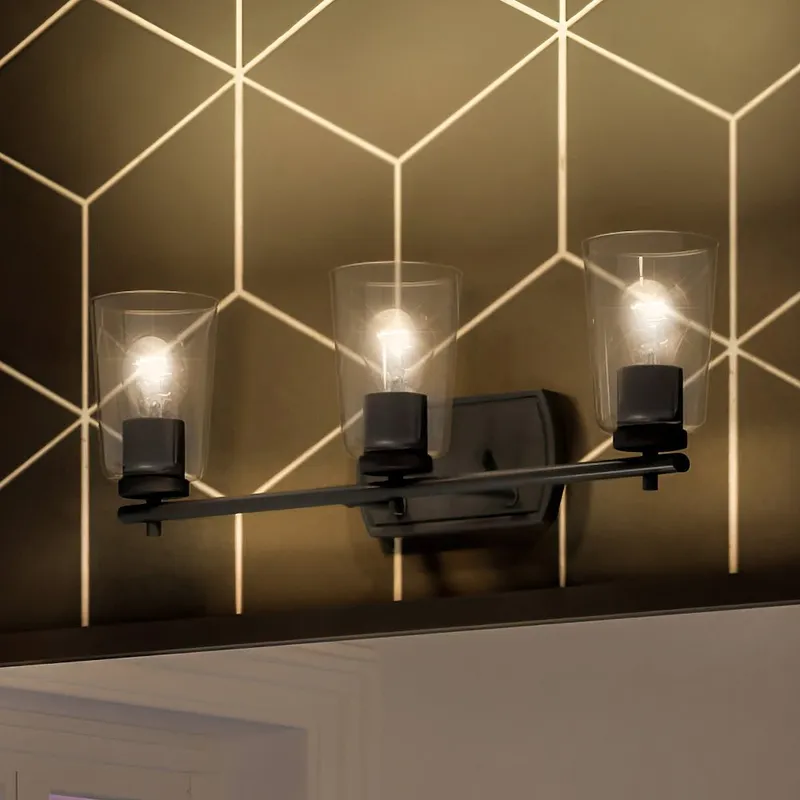 UHP4156 Traditional Bath Light 7.625''H x 23''W, Midnight Black Finish, Esperance Collection — Urban Ambiance LED Linear Lights 60.0W 3000K