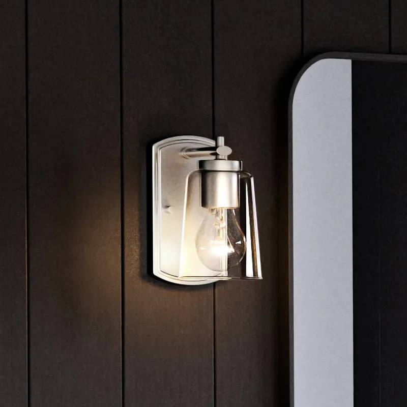 UHP4140 Traditional Wall Sconce 7.75''H x 4.5''W, Brushed Nickel Finish, Esperance Collection — Urban Ambiance LED Wall Lights 60.0W 3000K