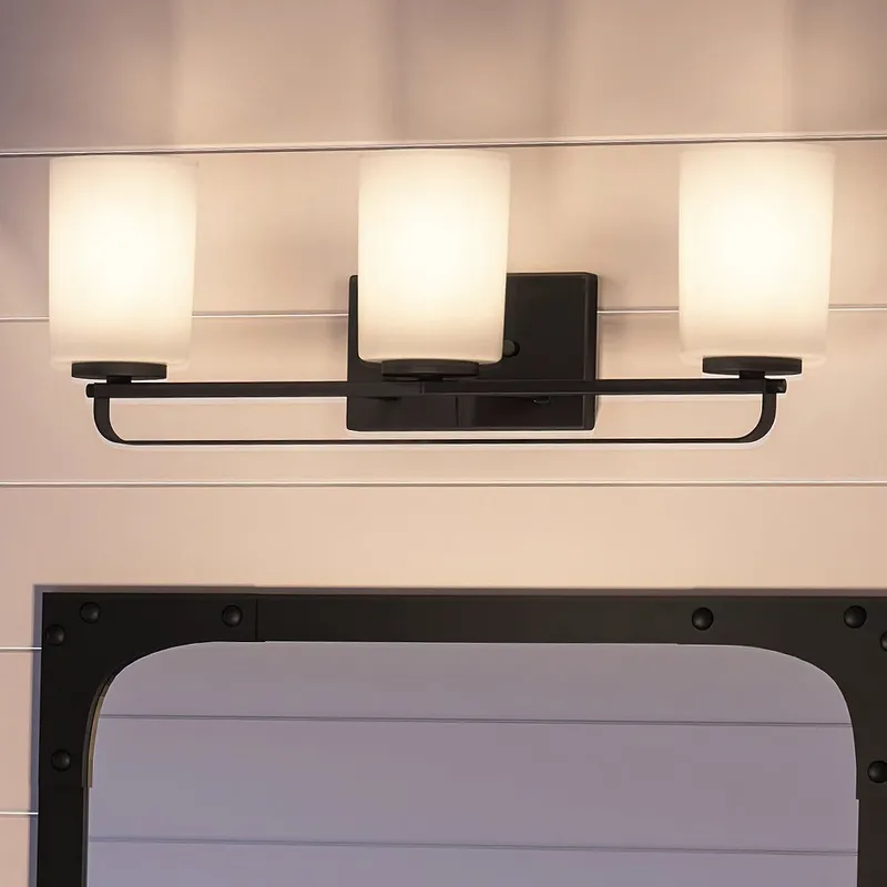 UHP4114 Modern Bath Light 7.625''H x 23''W, Midnight Black Finish, Broome Collection — Urban Ambiance LED Linear Lights 100.0W 3000K