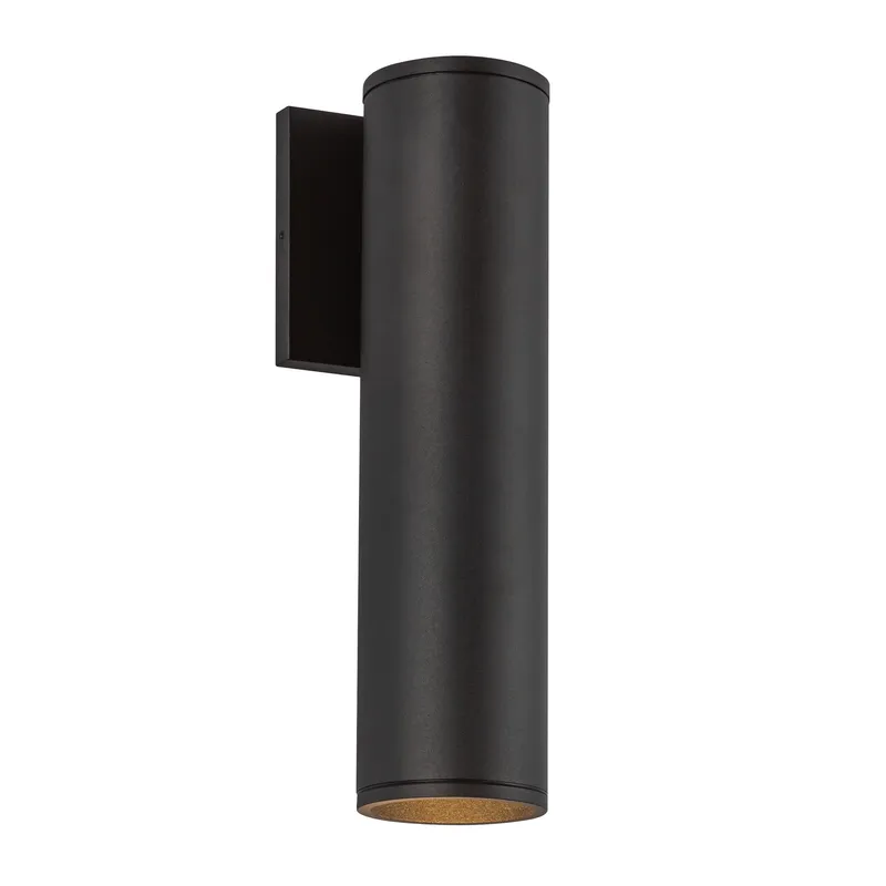 Lorna 12-in (3-in Dia.) Interior/Exterior Wall Sconce — Kuzco Lighting LED Wall Lights  