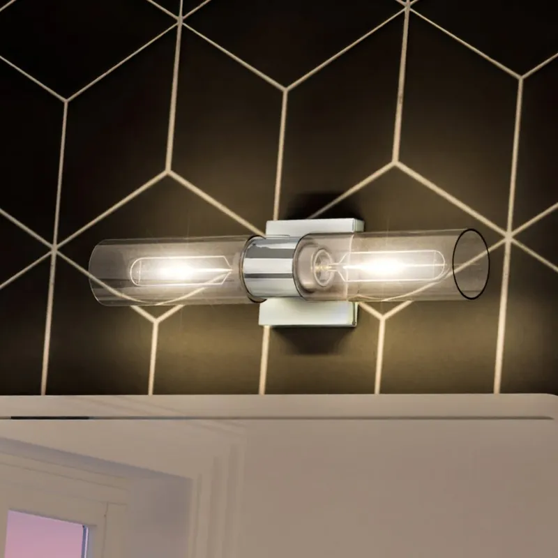 UHP4052 Cosmopolitan Bath Light 5''H x 20.375''W, Polished Chrome Finish, Tustin Collection — Urban Ambiance LED Linear Lights 60.0W 3000K
