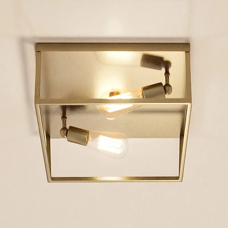 UHP4031 Modern Ceiling Light 4.5''H x 12''W, Satin Gold Finish, Singleton Collection — Urban Ambiance LED Post Top Lights 60.0W 3000K