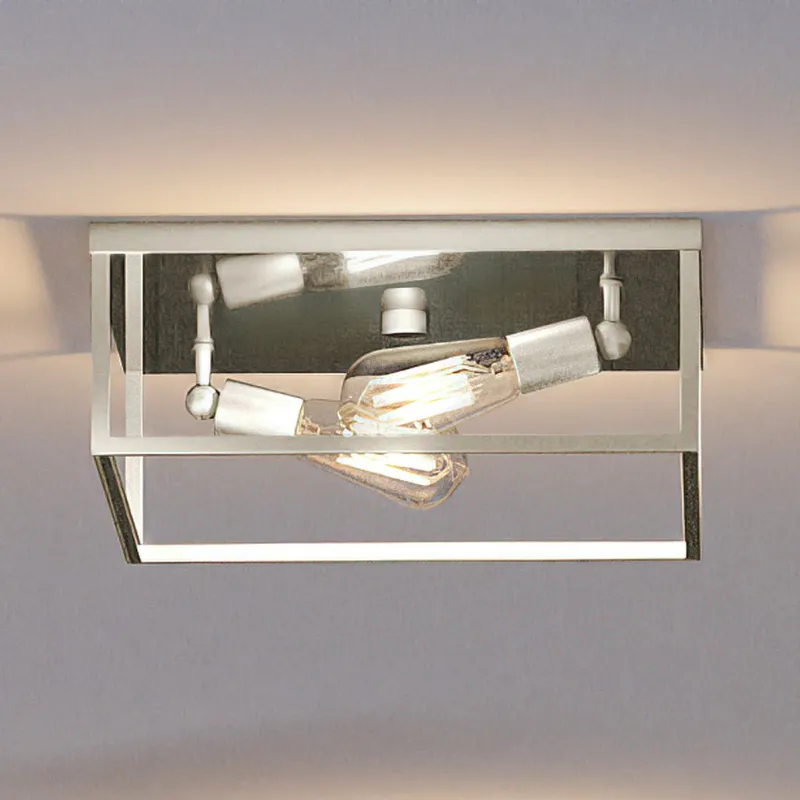UHP4030 Modern Ceiling Light 4.5''H x 12''W, Brushed Nickel Finish, Singleton Collection — Urban Ambiance LED Post Top Lights 60.0W 3000K