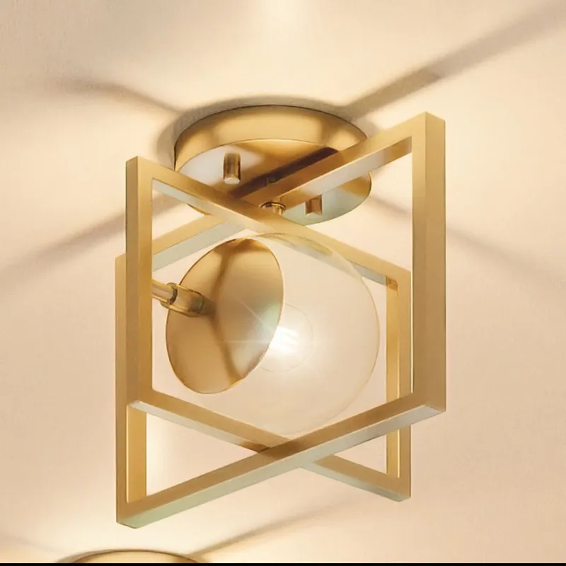 UHP4020 Minimalist Ceiling Light 9.75''H x 12''W, Brushed Bronze Finish, Canton Collection — Urban Ambiance LED Post Top Lights 60.0W 3000K