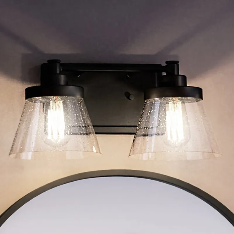 UHP3996 Traditional Bath Light 7.75''H x 15.5''W, Midnight Black Finish, Pawtucket Collection — Urban Ambiance LED Linear Lights 60.0W 3000K