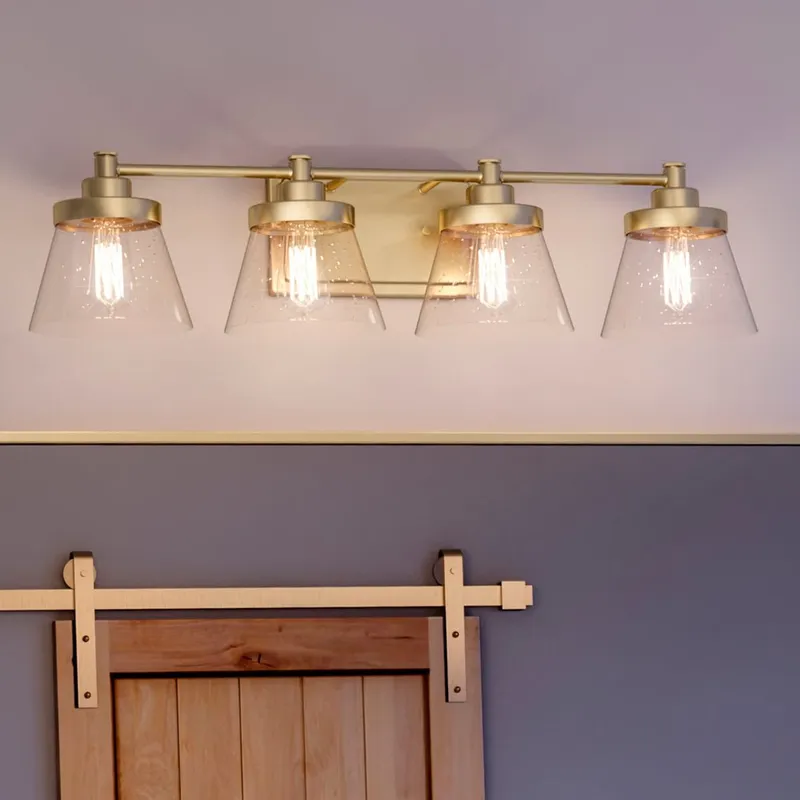 UHP3995 Traditional Bath Light 7.75''H x 33.5''W, Olde Brass Finish, Pawtucket Collection — Urban Ambiance LED Linear Lights 60.0W 3000K