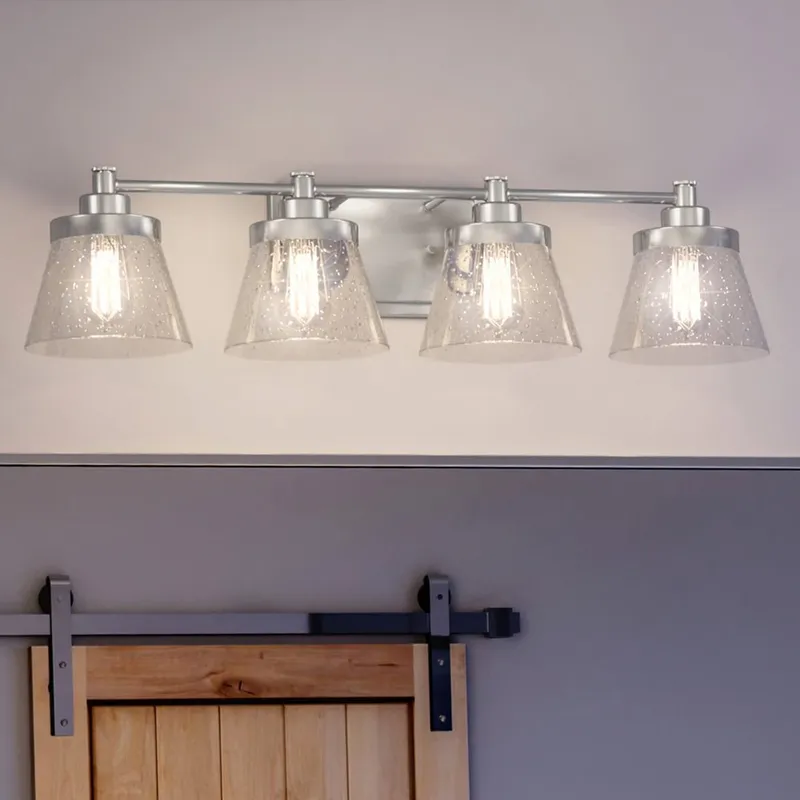 UHP3992 Traditional Bath Light 7.75''H x 33.5''W, Brushed Nickel Finish, Pawtucket Collection — Urban Ambiance LED Linear Lights 60.0W 3000K