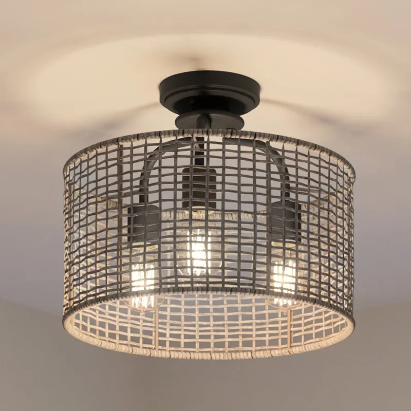 UHP3961 Bohemian Chandelier 14.375''H x 15.625''W, Midnight Black Finish, Taree Collection — Urban Ambiance LED Landscape Lights 60.0W 3000K