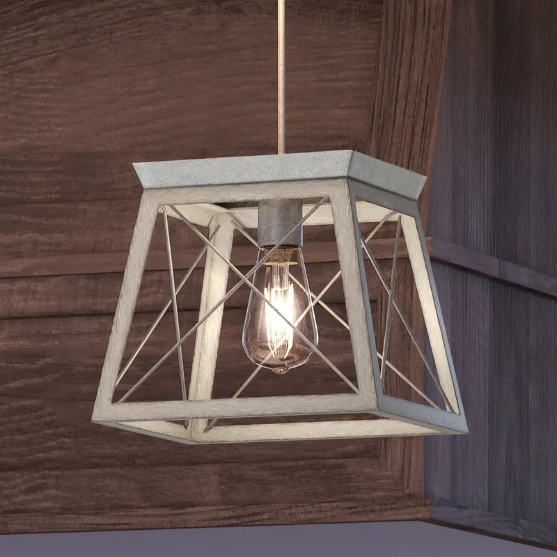 UHP3915 Industrial Pendant 9''H x 10''W, Galvanized Steel Finish, Berkeley Collection — Urban Ambiance LED Landscape Lights 100.0W 3000K