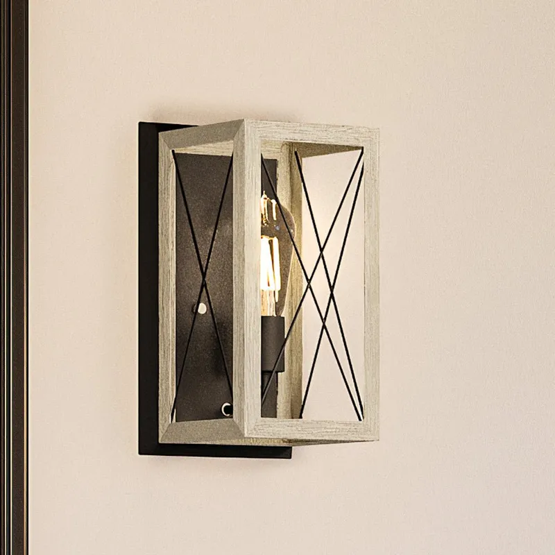 UHP3911 Industrial Wall Sconce 12''H x 6.875''W, Charcoal Finish, Berkeley Collection — Urban Ambiance LED Wall Lights 100.0W 3000K