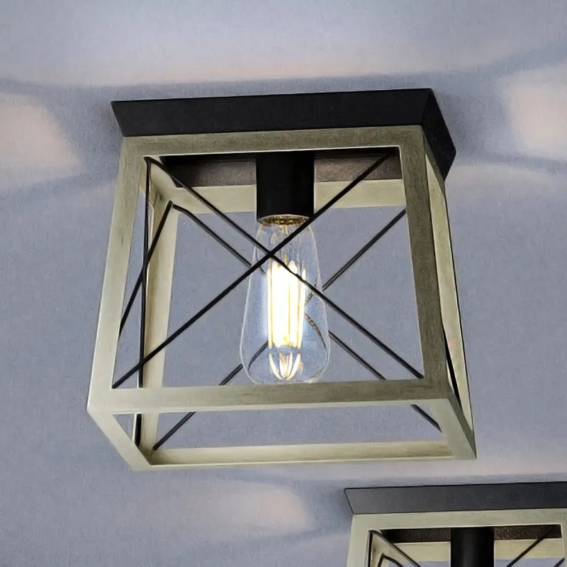 UHP3909 Industrial Ceiling Light 7.625''H x 9.5''W, Charcoal Finish, Berkeley Collection — Urban Ambiance LED Post Top Lights 60.0W 3000K
