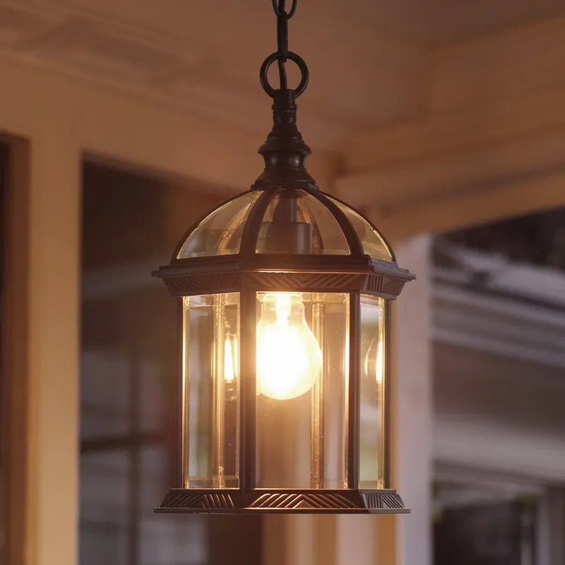 UHP1373 Transitional Outdoor Pendant 13.625''H x 7.5''W, Olde Bronze Finish, Greensboro Collection — Urban Ambiance LED Landscape Lights 60.0W 3000K