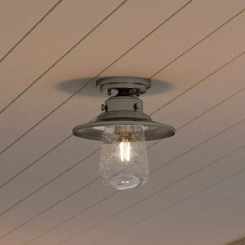 UHP1325 Coastal Outdoor Ceiling Light 10''H x 9''W, Stainless Steel Finish, Santa-Ana Collection — Urban Ambiance LED Post Top Lights 60.0W 3000K