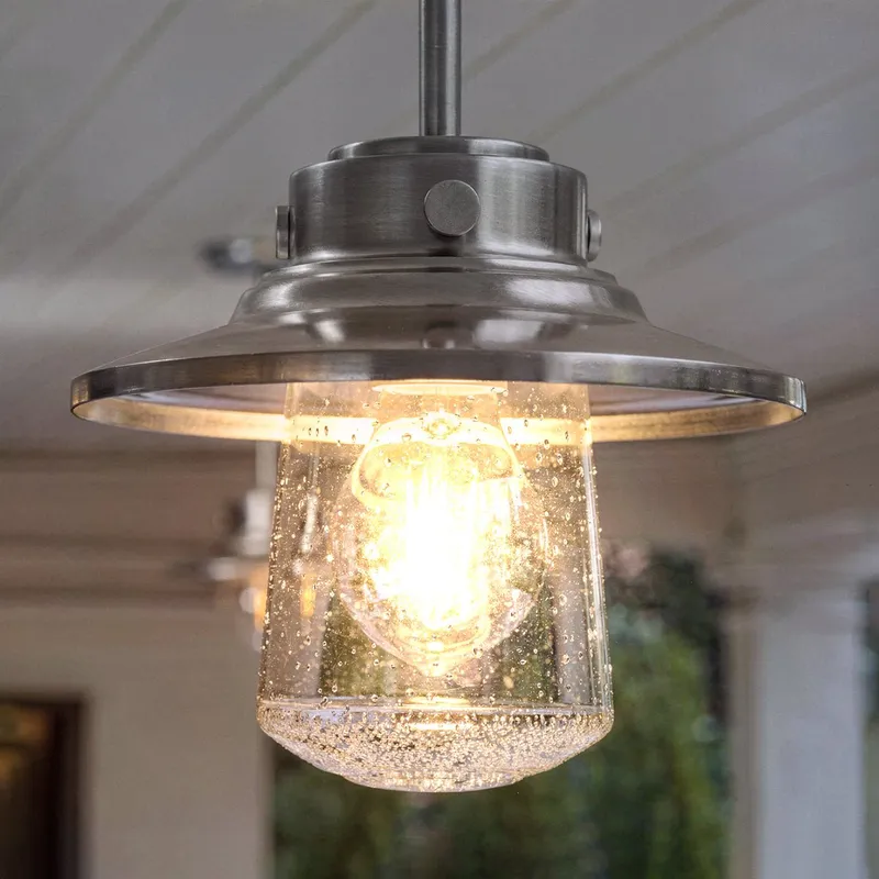 UHP1324 Coastal Outdoor Pendant 8''H x 9''W, Stainless Steel Finish, Santa-Ana Collection — Urban Ambiance LED Landscape Lights 60.0W 3000K