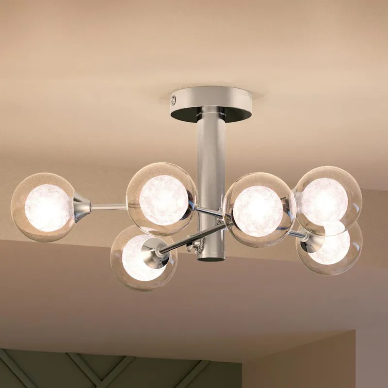 UQL4140 Modern Ceiling 10''H x 25.5''W, Polished Chrome Finish, Croydon Collection — Urban Ambiance LED Post Top Lights  3000K