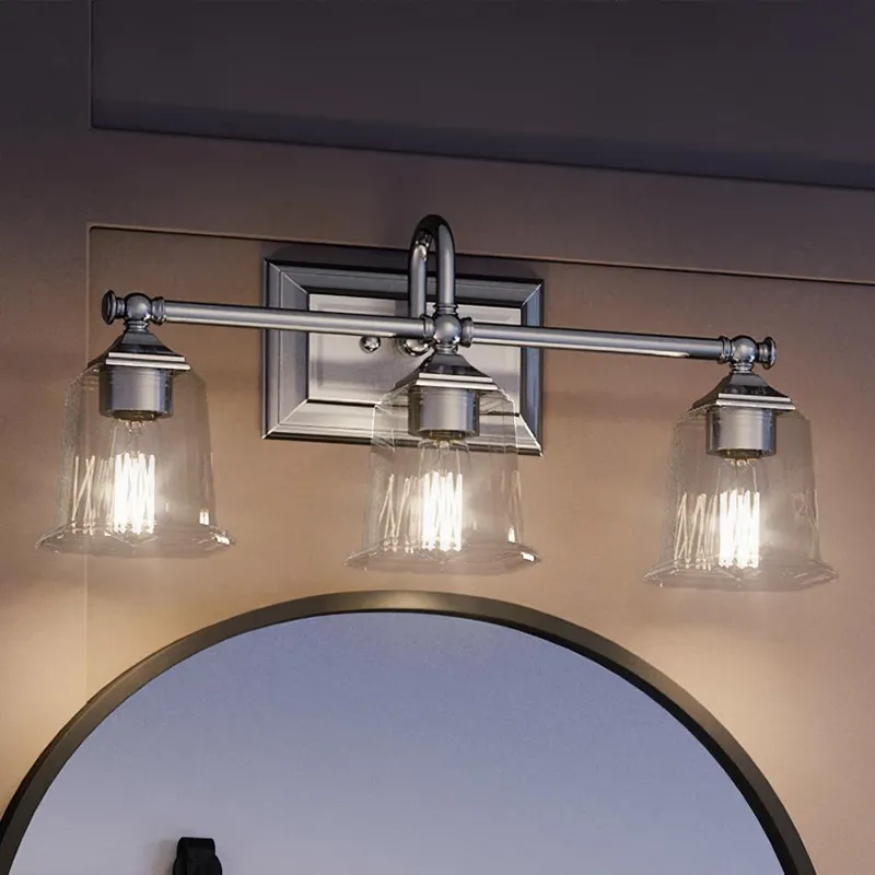 UQL4117 Traditional Bath Fixture 10''H x 22''W, Polished Chrome Finish, Edinburgh Collection — Urban Ambiance LED Linear Lights  3000K
