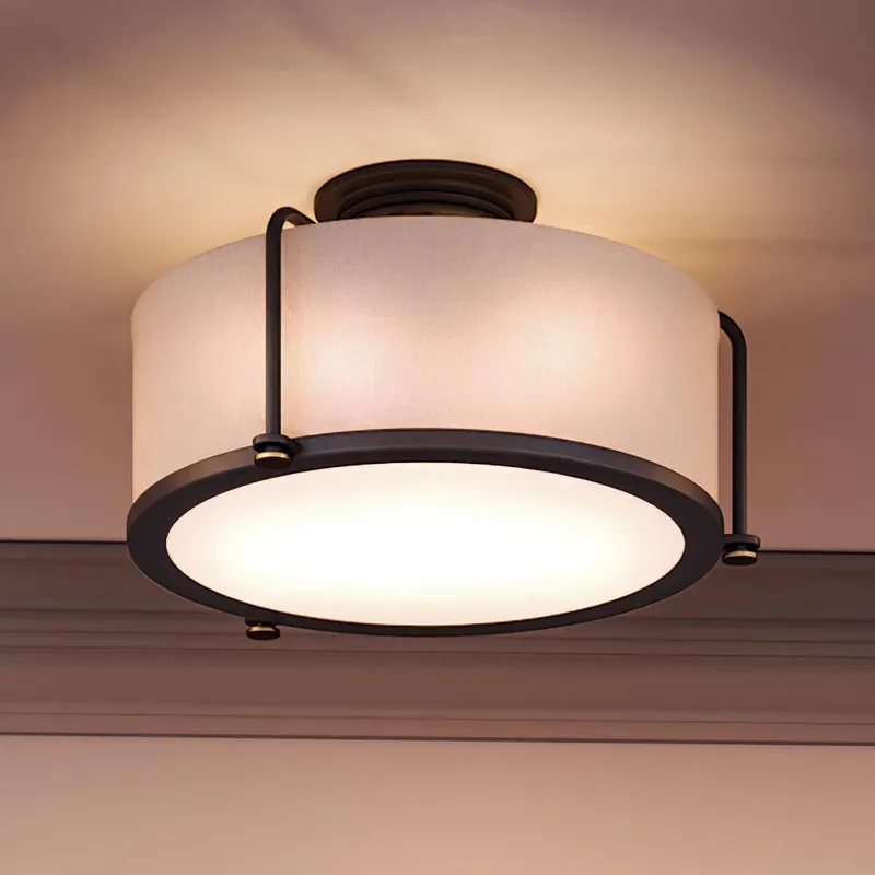 UQL3770 Minimalist Ceiling 10.5''H x 17.5''W, Estate Bronze Finish, Winchester Collection — Urban Ambiance LED Post Top Lights  3000K