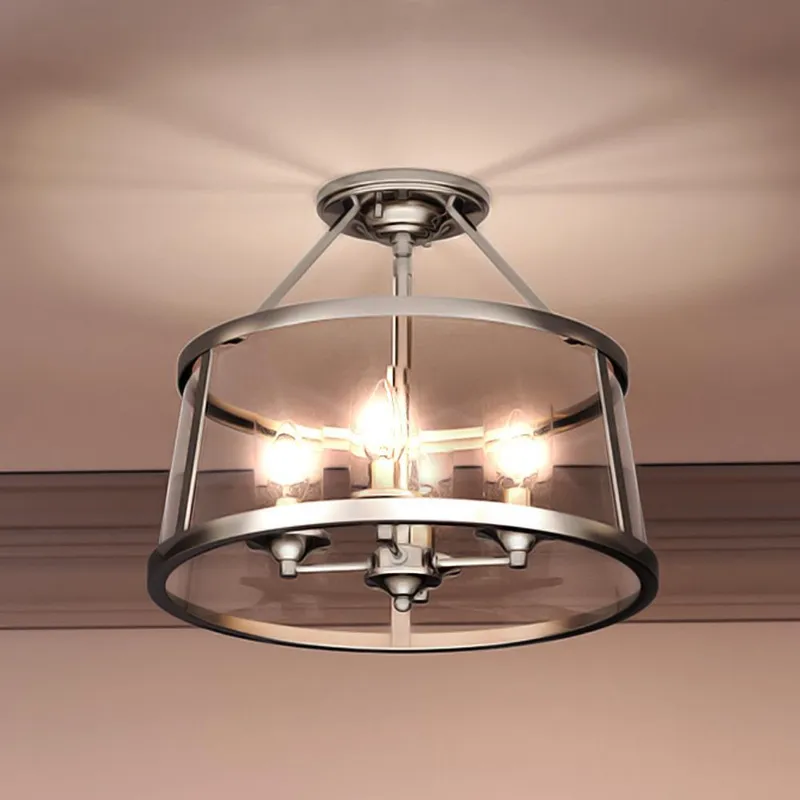 UQL3651 Traditional Ceiling 14.5''H x 16''W, Polished Nickel Finish, Guildford Collection — Urban Ambiance LED Post Top Lights  3000K