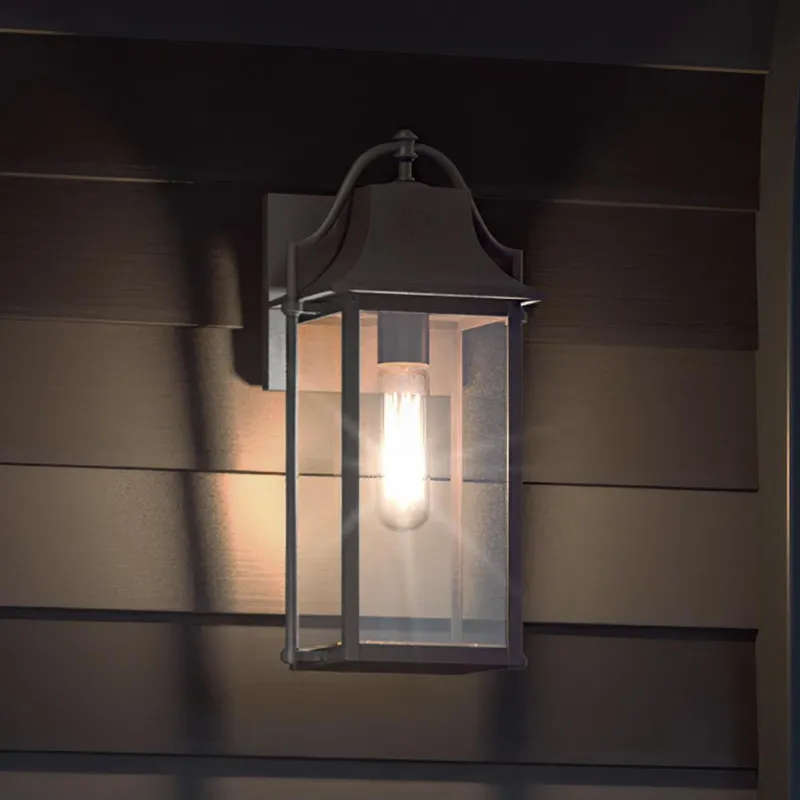 UQL1671 Vintage Outdoor Wall Sconce 14.75''H x 7''W, Estate Bronze Finish, Eastbourne Collection, Marine-Grade Construction — Urban Ambiance LED Wall Lights  3000K