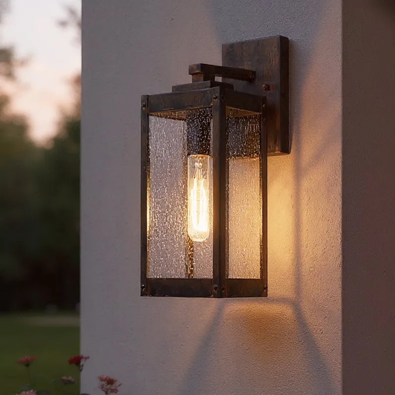 UQL1632 Modern Farmhouse Outdoor Wall Sconce 14.25''H x 5''W, Bygone Bronze Finish, Quincy Collection — Urban Ambiance LED Linear Lights  3000K