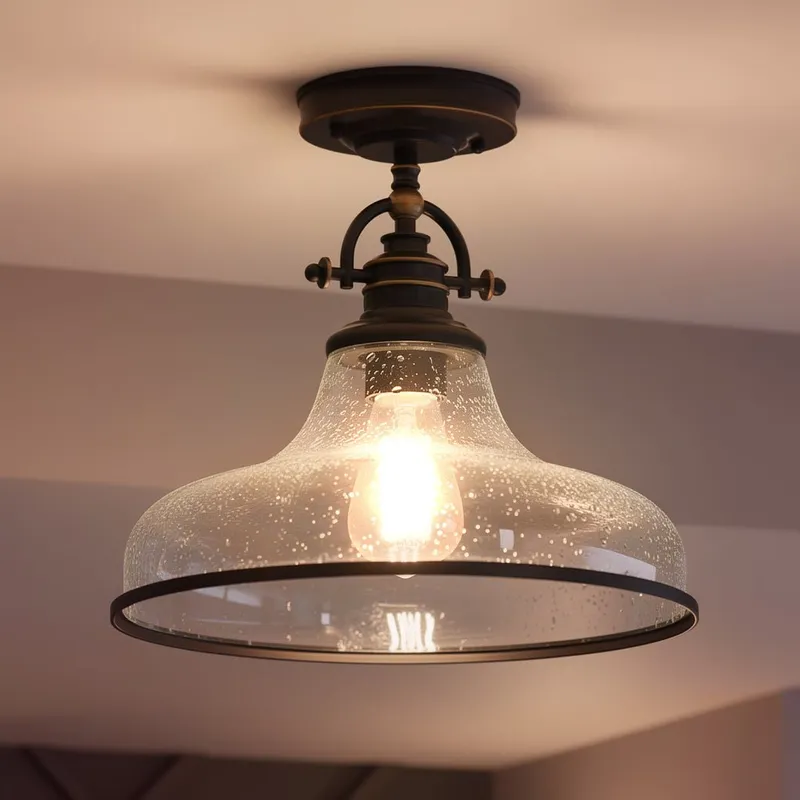 UQL3668 Traditional Ceiling 12.5''H x 13.5''W, Parisian Bronze Finish, Pasadena Collection — Urban Ambiance LED Post Top Lights  3000K
