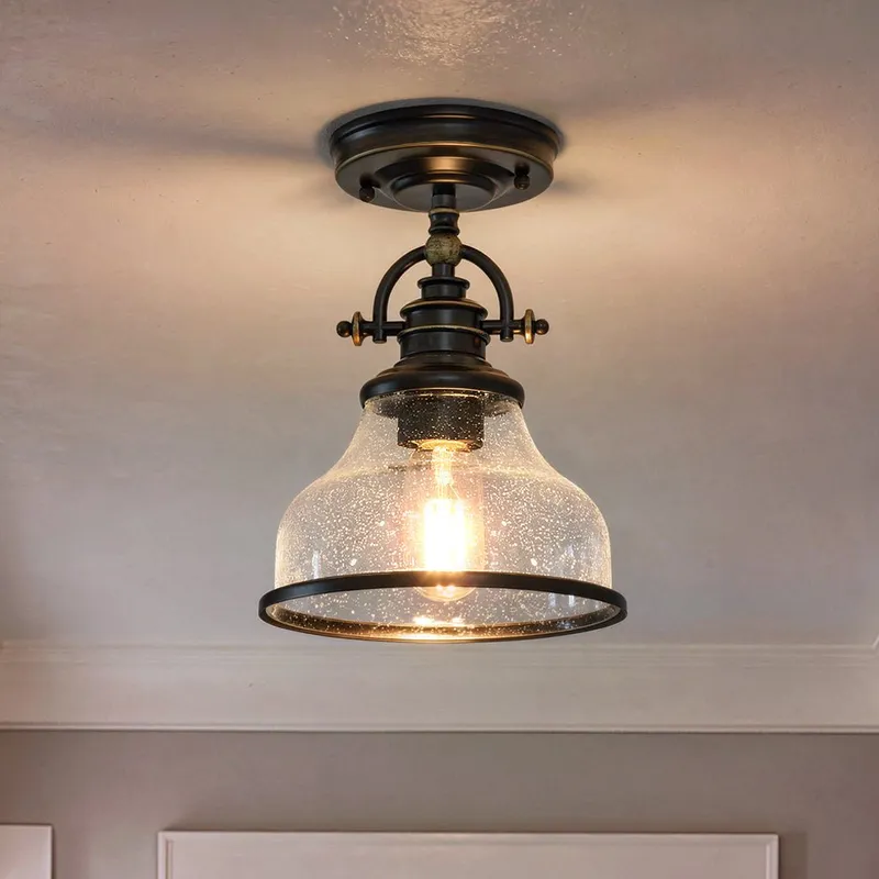 UQL3662 Traditional Ceiling 10.5''H x 8''W, Parisian Bronze Finish, Pasadena Collection — Urban Ambiance LED Post Top Lights  3000K