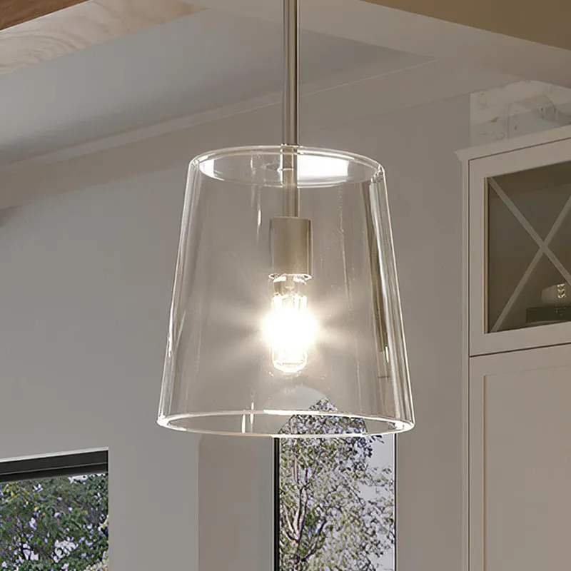 UHP3090 Colonial Pendant Light, 11.375"H x 9"W, Polished Nickel Finish, Tustin Collection — Urban Ambiance LED Landscape Lights  3000K